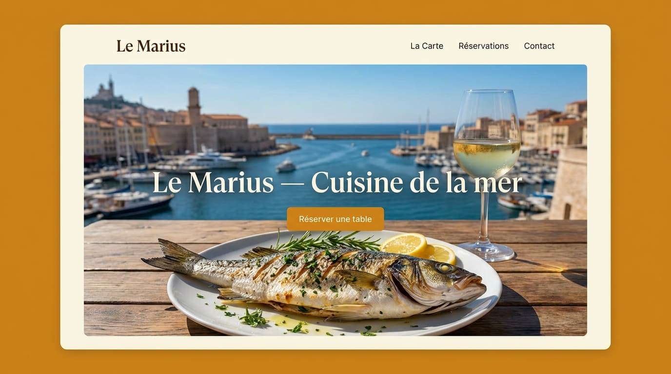 Exemple de site livré par Briiz — lemarius-restaurant.fr